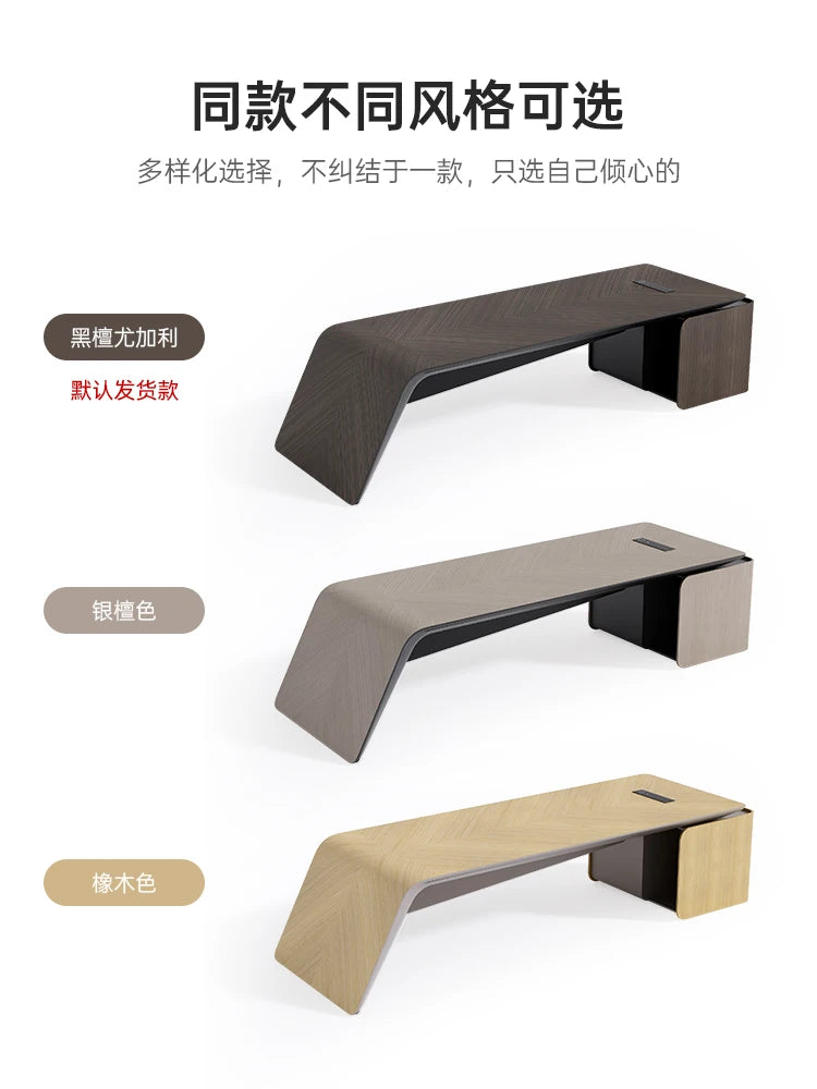 Designer Desk Simple Modern President Desk Office Multi-functional Single Senior Feeling Boss Desk And Chair Combination