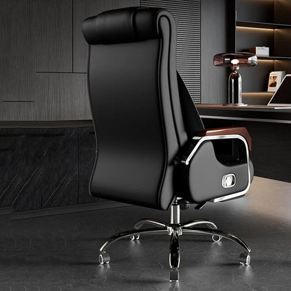 Leather Emperor Camp Office Chair – Cute, Relaxing Nordic Design