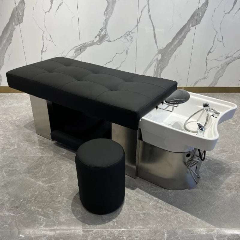Stainless Steel Beauty Shampoo Chairs Thai Spa Comfort Hairdressing Japanese Minimalistic Cabeceiras Washing Commercial Wash