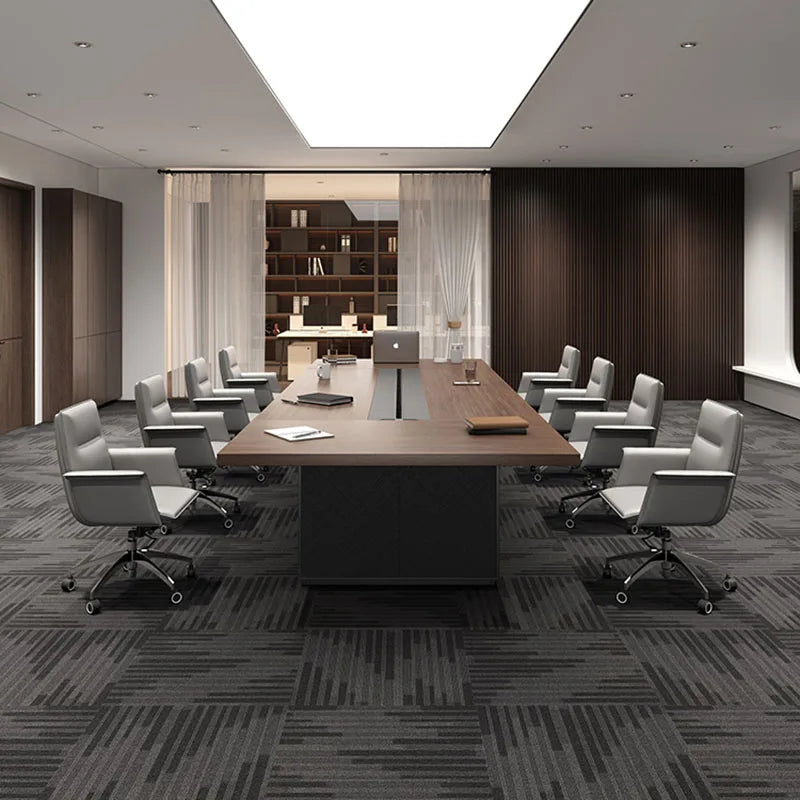 Luxury Long Office Desks Modern Workstation Storage Computer L Shaped Office Table Drawers Tavolo Da Lavoro Home Furnitures