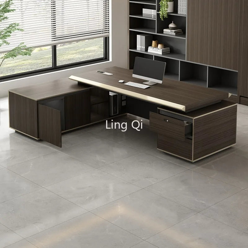 L Shaped Desk Height Table Study Seating Corner Office Furniture Gaming Organizer Setup Accessories Modern Extendable Work Boss