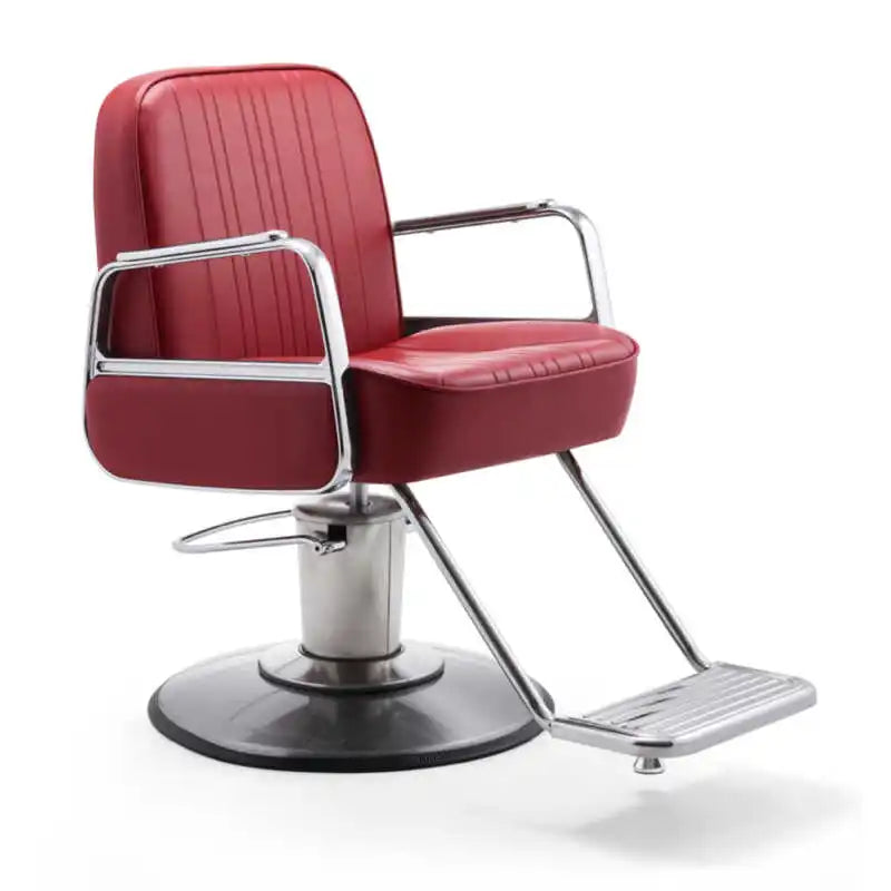 Luxury Rotating Chair for Barber Shop & Beauty Salon – Professional Hairdresser Armchair with Wheels.