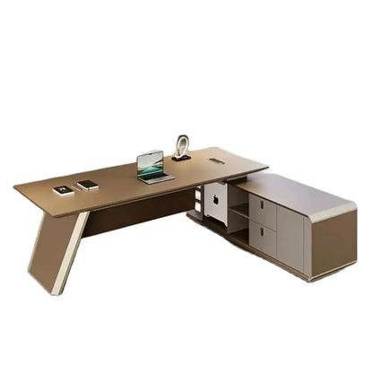 New fashionable and simple office desk boss desk chair combination middle shift desk general manager office furniture