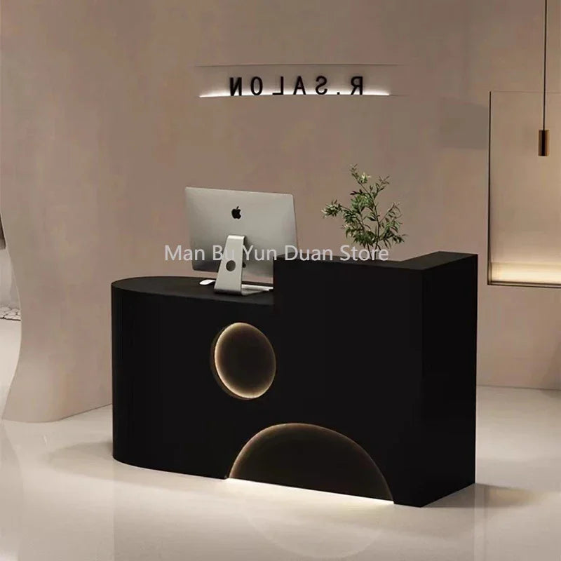 Modern Reception Desk and Long Counter