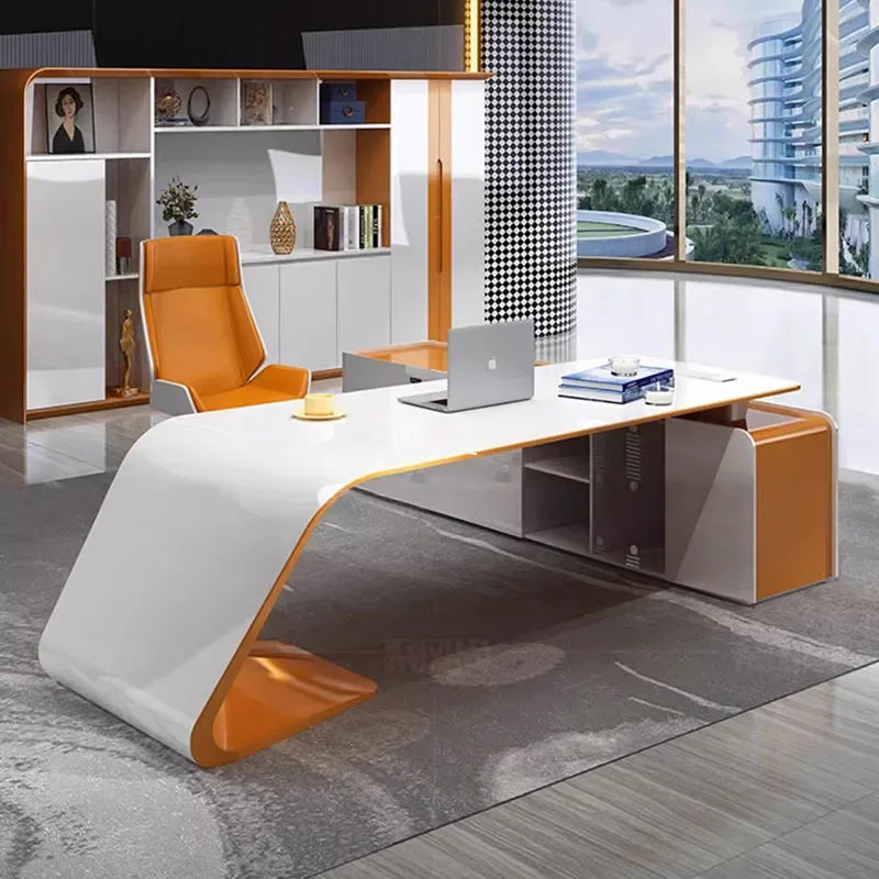Modern L-shaped Desk for bosses and executives