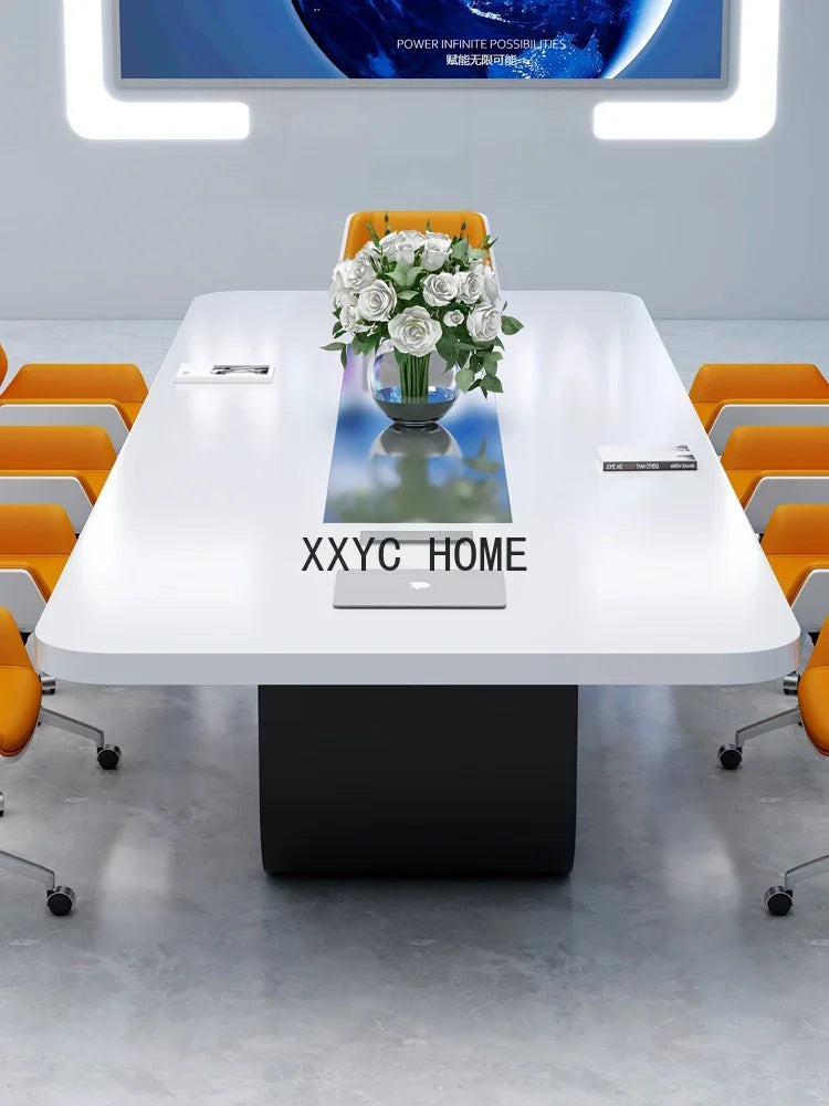 Modern Large Office Training Negotiation Table Long Table and Chair Combination