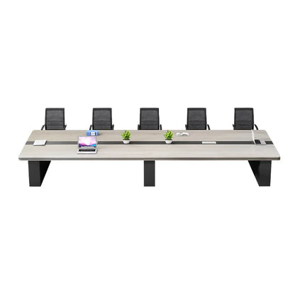 Thickened Modern Conference Table &amp; Chair Set