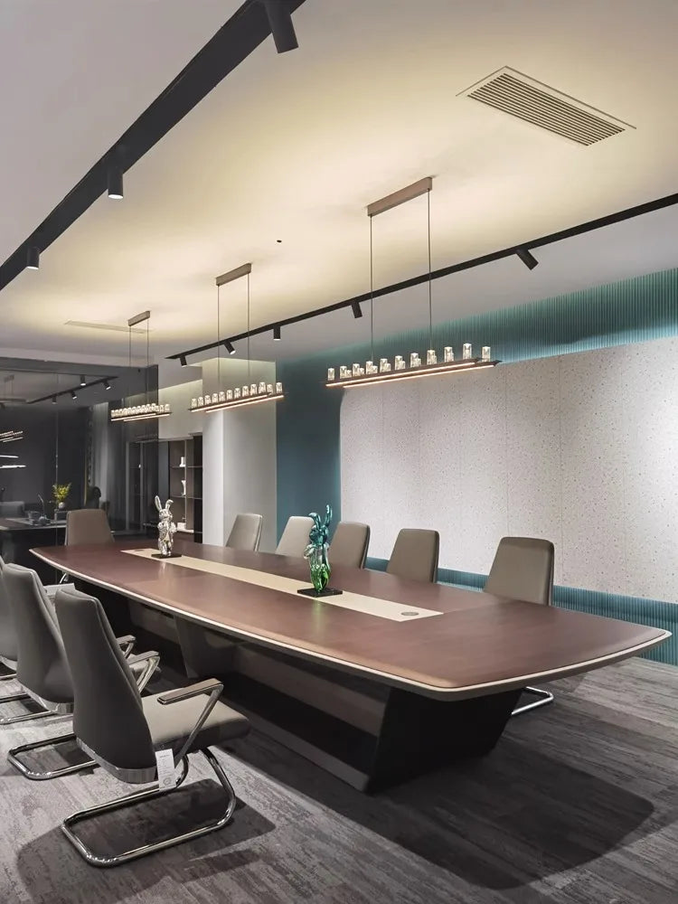 Painted conference table, long high-end training table