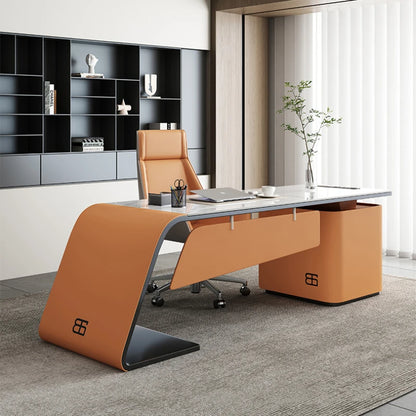 Luxury Wide Computer Desks Laptop Organizer Home Office Desk Study Standing Escritorios De Ordenador Modern Furniture