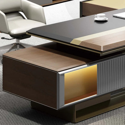Fashion luxury desk Modern luxury solid wood boss table