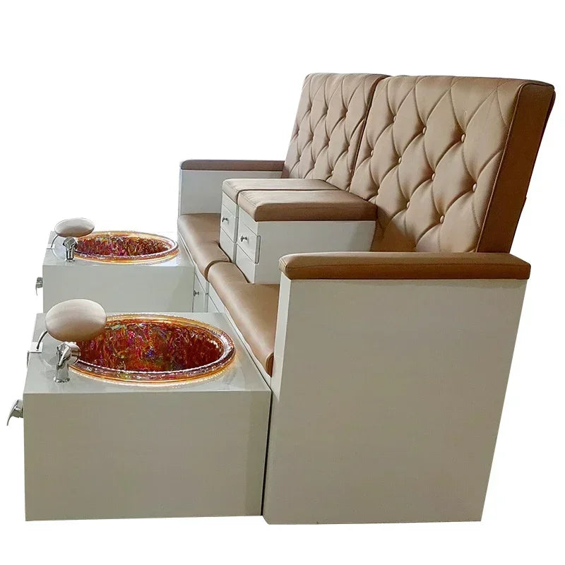 Simple foot bath sofa, double booth, nail art, massage bath center, foot spa chair