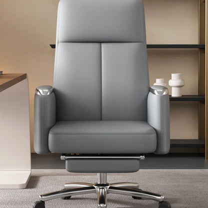 Designer Ergonomic Office Chair: Stylish Rolling Gaming Armchair.