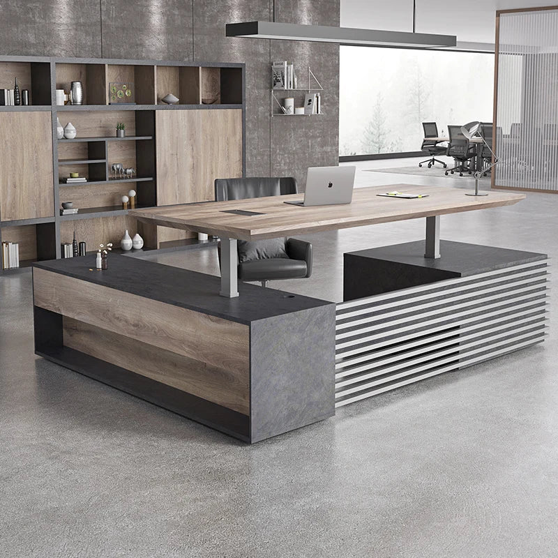 Office furniture intelligent electric lift computer desk boss desk President desk large class desk president desk desk