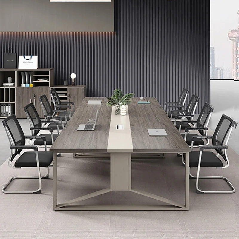 Meeting Shelves Table Church Gaming Square Break Electric Meeting Table Modern Executive Escritorio Office Furniture OK50HY