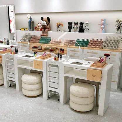 Manicure Chair Nail Salon Furniture Professional Tables Nails Table Beauty Supplies Aesthetic Mesas De Designer Equipment