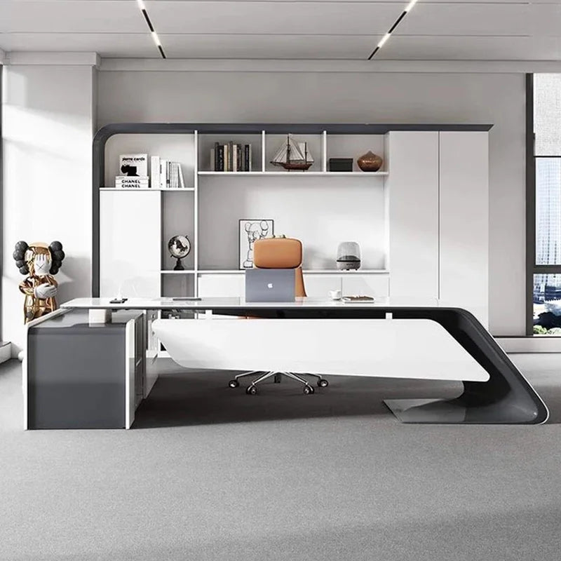 Modern Computer Desks, Office Tables, Executive Study Desk, Automatic Corner Workshop Table, Professional Home Furniture