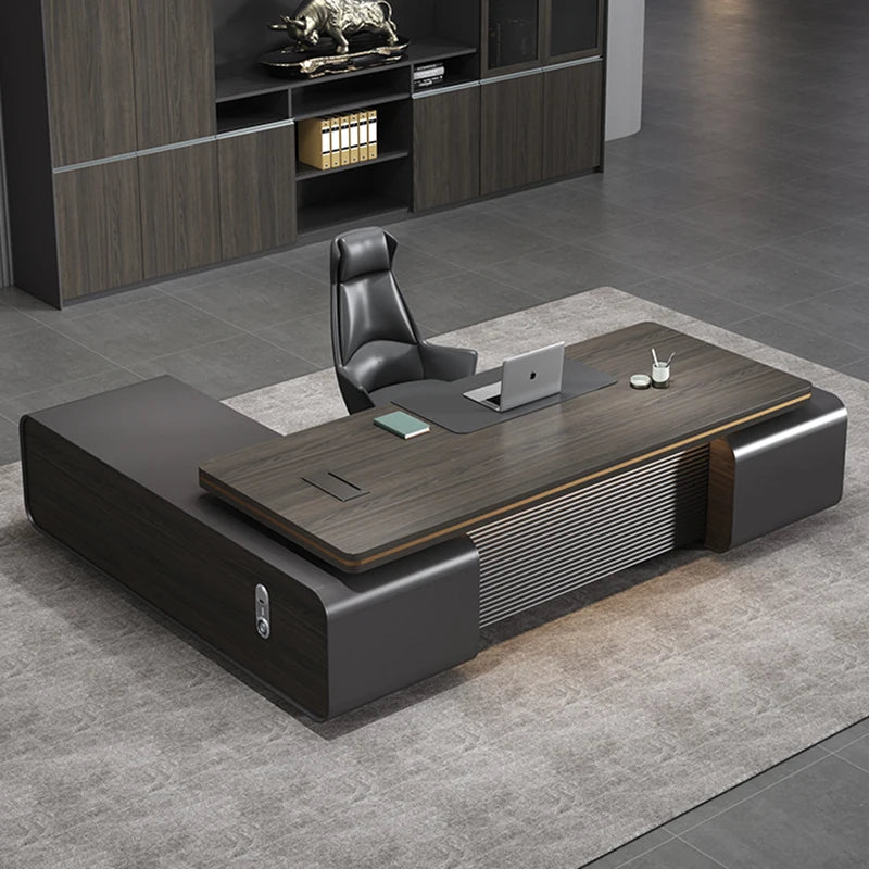 L-Shaped Corner Desk: Minimalist Design for Office or Bedside Use