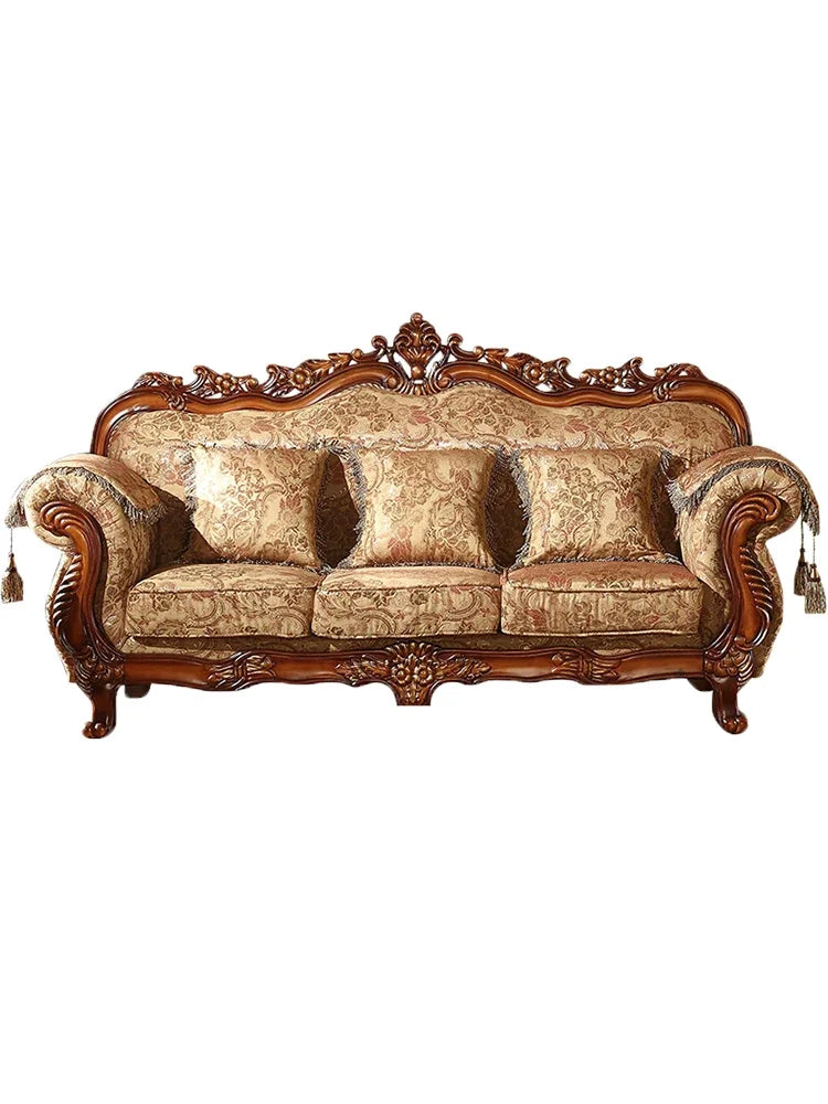European-Style Fabric Sofa Set