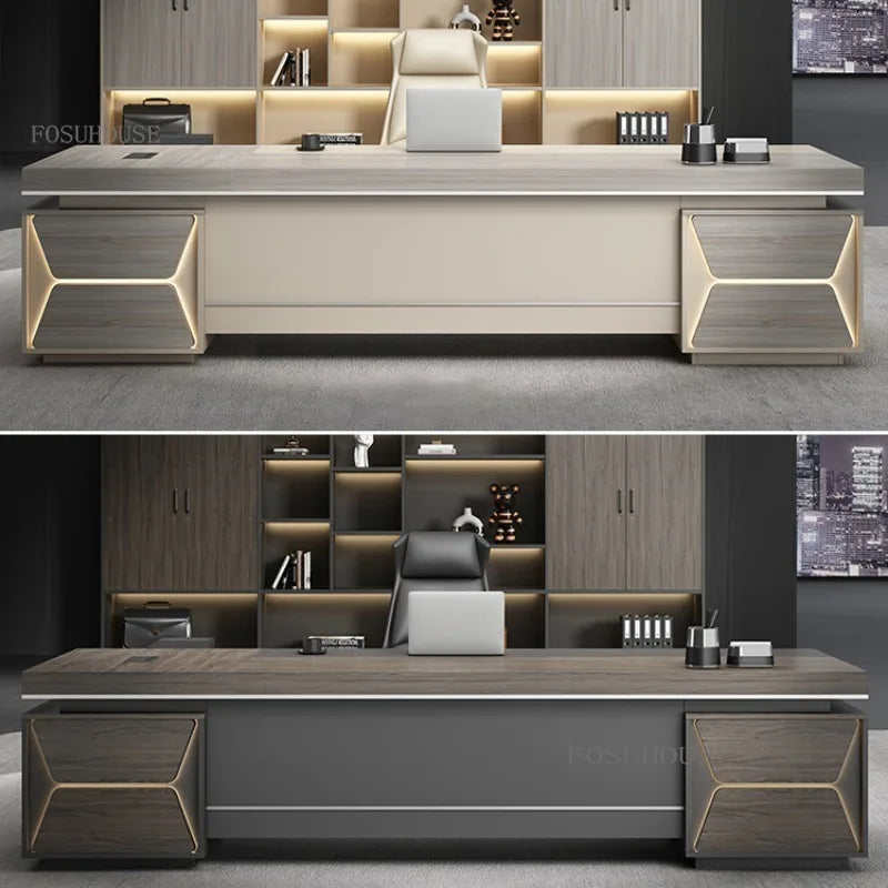 Luxury Executive Office Desk and Chair Combo