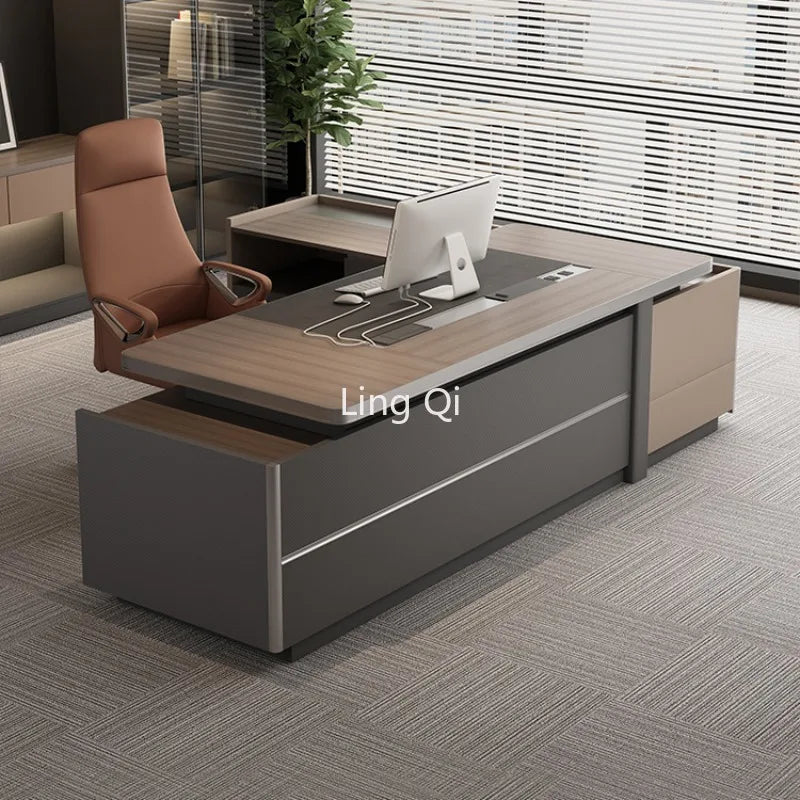 Multifunctional L-Shaped Office Desk