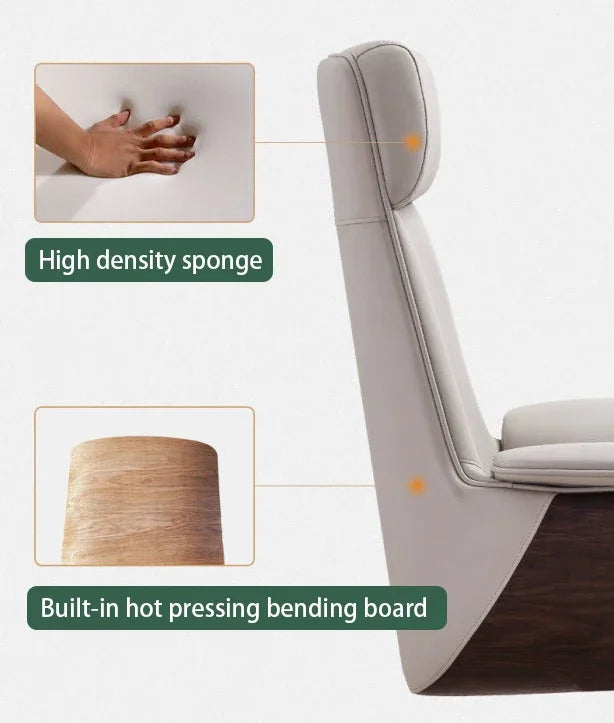 Modern High Back Pu Ergonomic Swivel Office Chair Living Room Executive Leather Office Chair