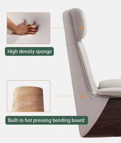 Modern High Back Pu Ergonomic Swivel Office Chair Living Room Executive Leather Office Chair