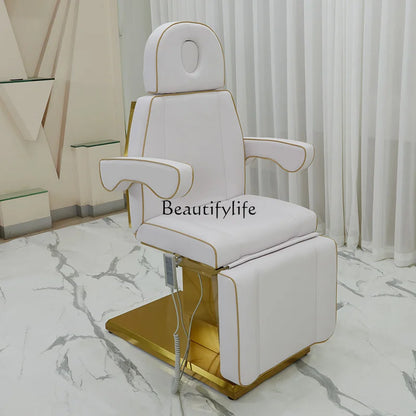 Electric Beauty Bed Beauty Salon Special Body Massage Tattoo Couch High-End Folding Automatic Lifting