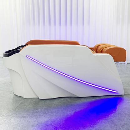 Smart Electric Massage Shampoo Chairs Barber Shop Hair Salon Hairdressing Beauty Shampoo Bed Comfort Salon Furniture Sillas FYSB