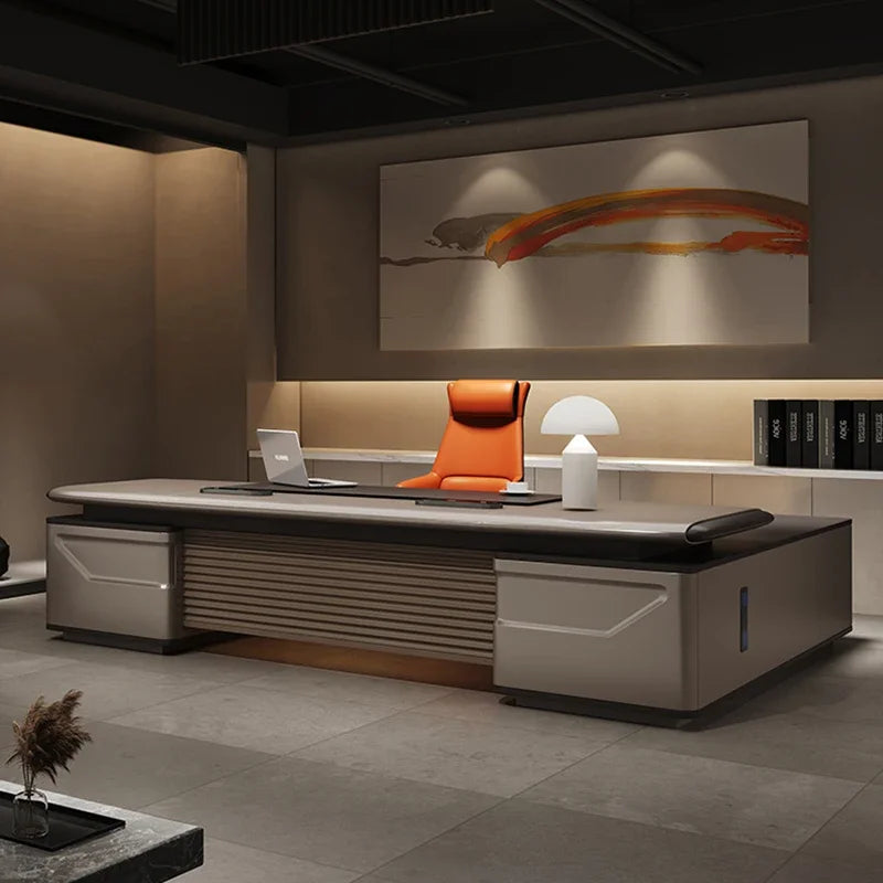 Luxury L-Shaped Boss Desk