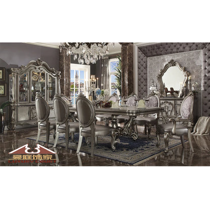 Royal Style Wooden Kind Size Bed With Stool Bedroom Furniture Set