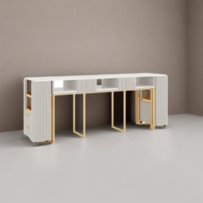 Nail Supplies Speciality Equipment Makeup Organizer Modern Professional Exquisite Marble Luxury Desk Mesa Manicure Tech Tables
