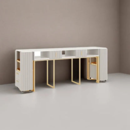 Nail Supplies Speciality Equipment Makeup Organizer Modern Professional Exquisite Marble Luxury Desk Mesa Manicure Tech Tables