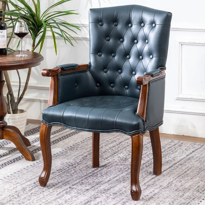 European solid wood armchair, vintage American style, for hotels, coffee shops, dining rooms