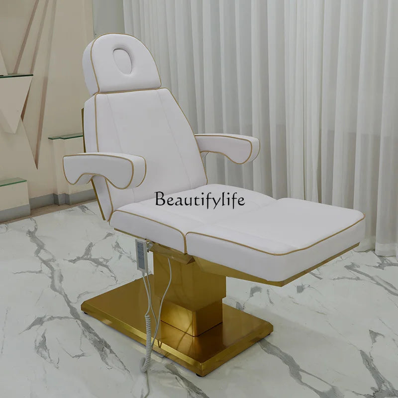 Electric Beauty Bed Beauty Salon Special Body Massage Tattoo Couch High-End Folding Automatic Lifting