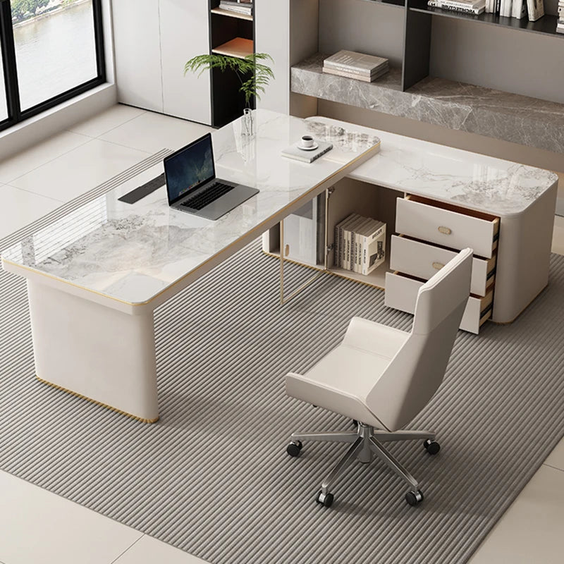 Minimalist Desk Reception Desktop Bedroom Computer Desks Executive Office Sofa Scrivania Angolare Accessories Work Furniture