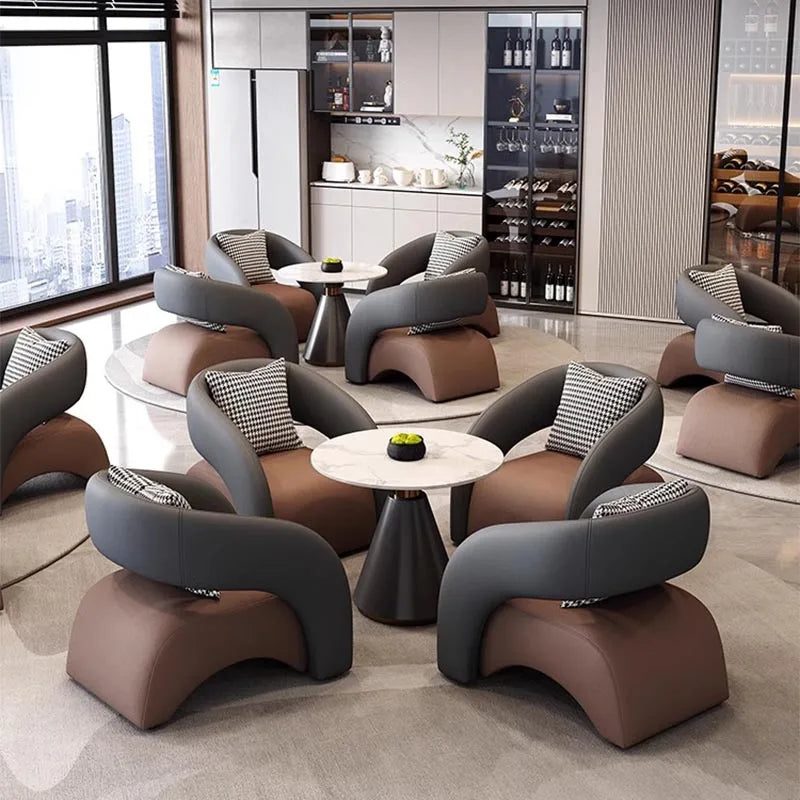 Simple Nordic Salon Chairs Armrest Wooden Lounge Modern Loungefly Designer Chairs Salon Comfy Poltronas Nordic Furniture