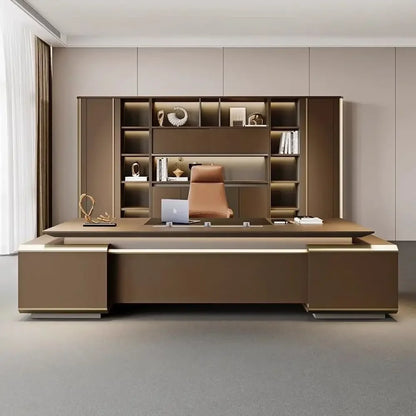 New boss office desk and chair combination simple modern office manager light luxury high-end class desk