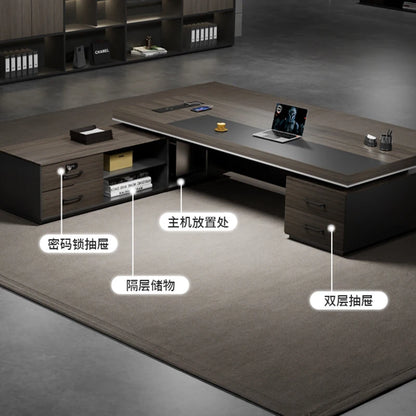 Kawaii wooden L-Shaped Desk desk