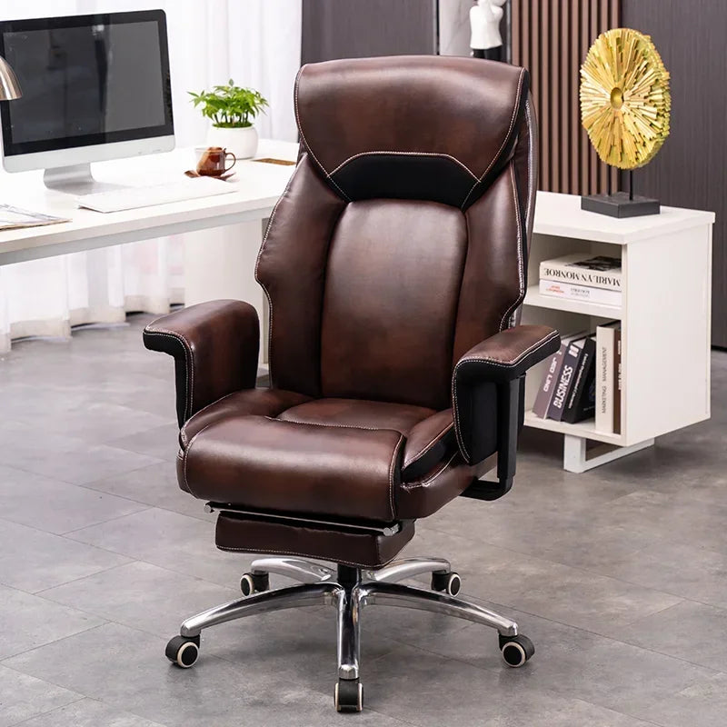 Hot-selling nylon foot home boss chair business reclining office massage large comfortable sedentary computer