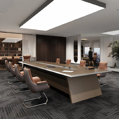 Luxury Executive Office Desk – Corner Design, Aesthetic Conference and Reception Desk, Modern Office Furniture.