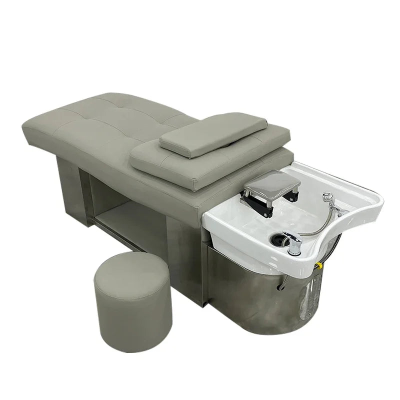 Hair Washing Bed Aesthetic Chair Shampoo Bowl Sink Wash Interior Professional Therapy Washbasin Spa Shaving Chairs Salon Styling
