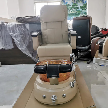 Hot sale electric massage nail salon equipment pedicure chair no plumbing foot care spa chair with discharge pump