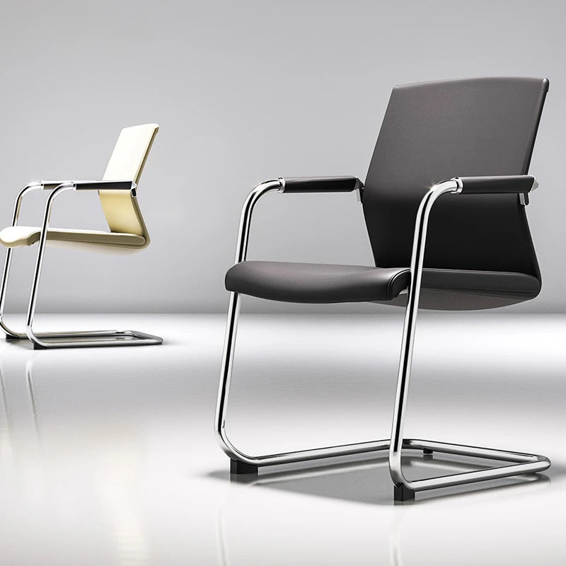 Meeting Office Meeting Chair Computer Minimalist Leather Negotiation Chair with Backrest Armrest Armchair Cadeira Playseat
