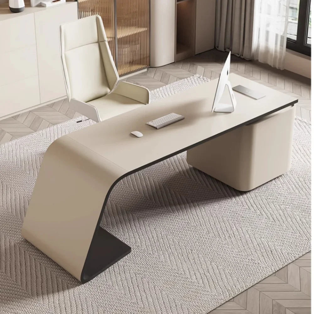 Light luxury office desk, multifunctional work and study table
