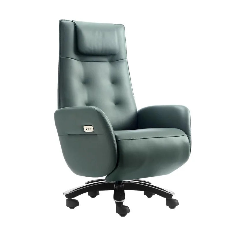 Reclining Rotating Chair: Comfortable Office &amp; Home Desk Armchair