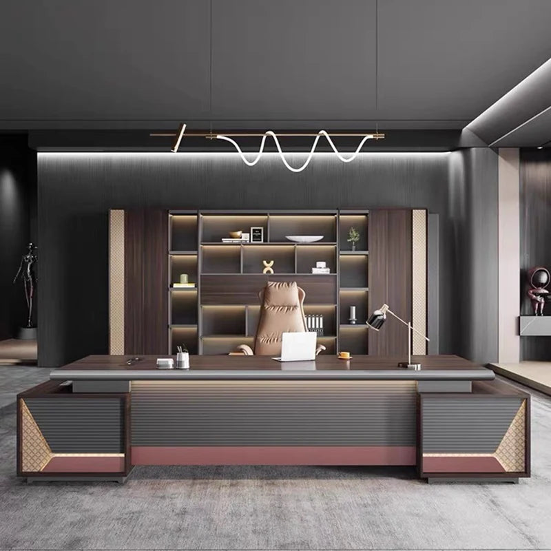 Multifunction L-Shaped Office Desk