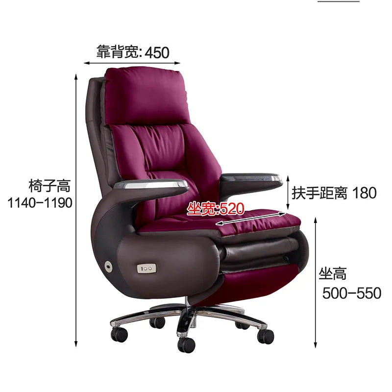 Recliner Boss Office Chairs Computer Armchair Ergonomic Relaxing Office Chairs Modern Multifunction Office Furniture Sillas LLOC