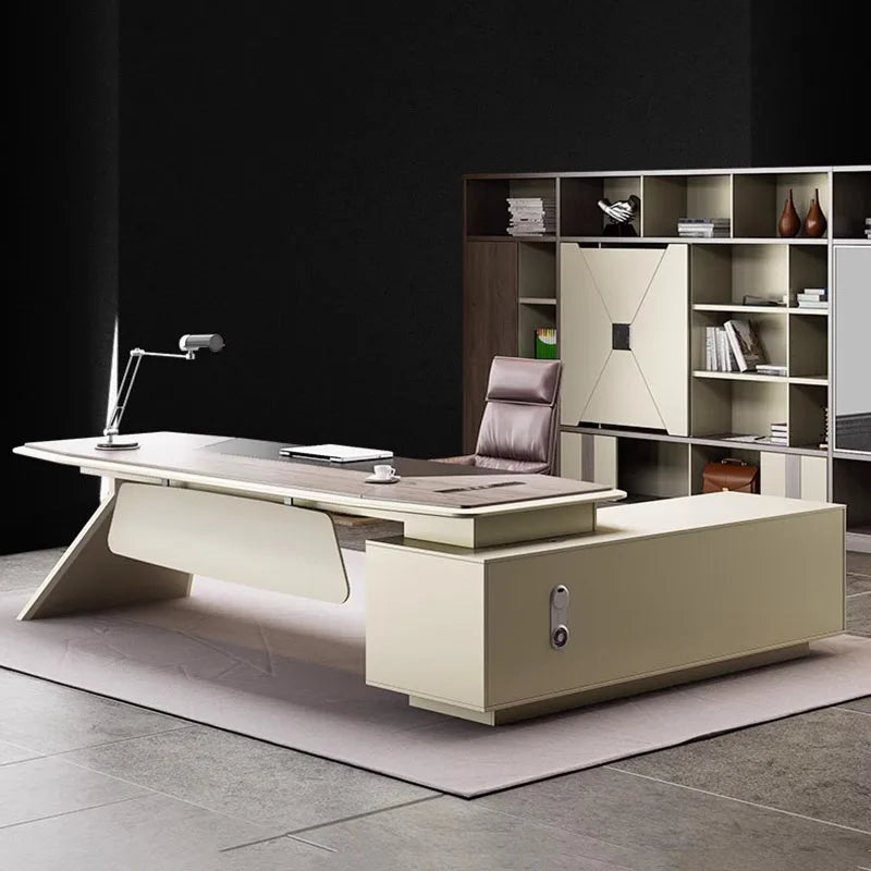 Storage Filing Office Desk Writing Conference Laptop Boss Drafting Office Desk Meeting Scrivania Bianca Office Furniture HDH