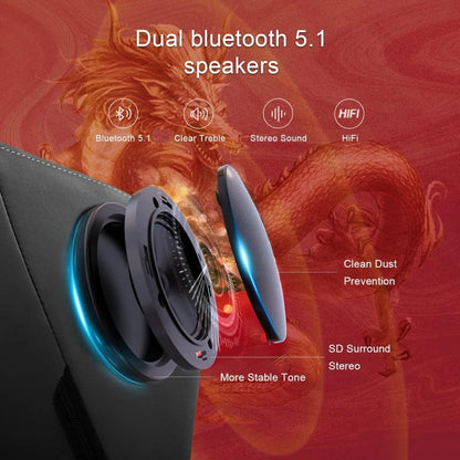 Gaming Chair with Bluetooth Speakers and Footrest,Dragon Series Video Game Chair,Heavy Duty Ergonomic Chair,Esports Gaming Chair