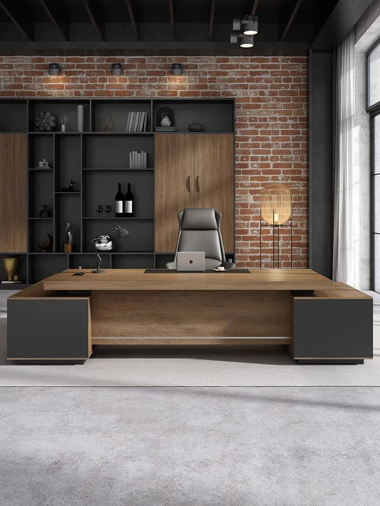 Desk boss desk President desk simple modern manager office desk chair combination office large class table